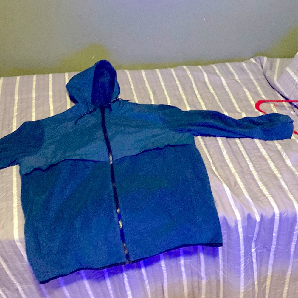 Blue Old Navy windbreaker